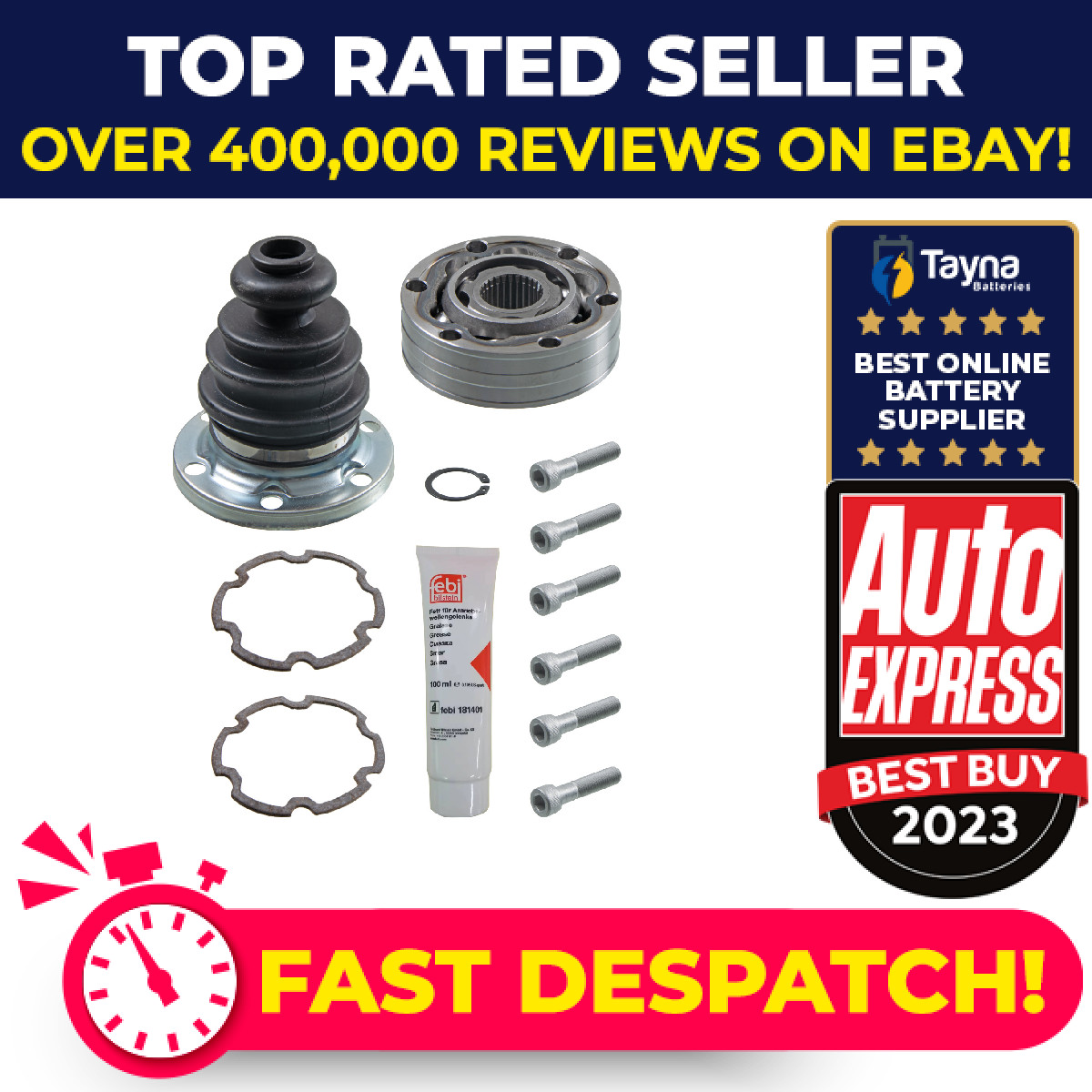 CV Joint fits VW TRANSPORTER Mk4 2.0 90 to 03 C.V. Driveshaft JZW498350DX Febi