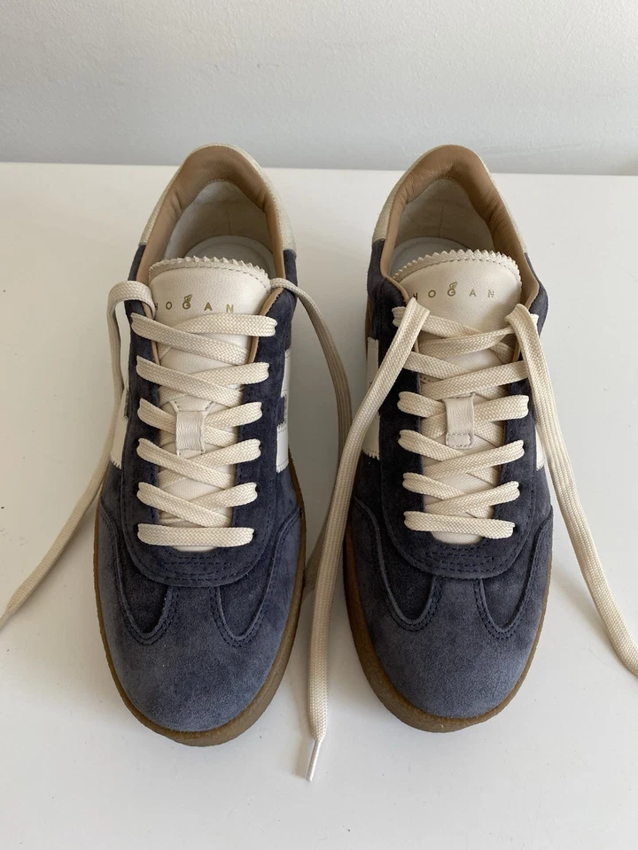 HOGAN Cool Sneakera Veloursleder Damen Made in Italy Blau Gr. 38 1/2 - Bild 3 von 4