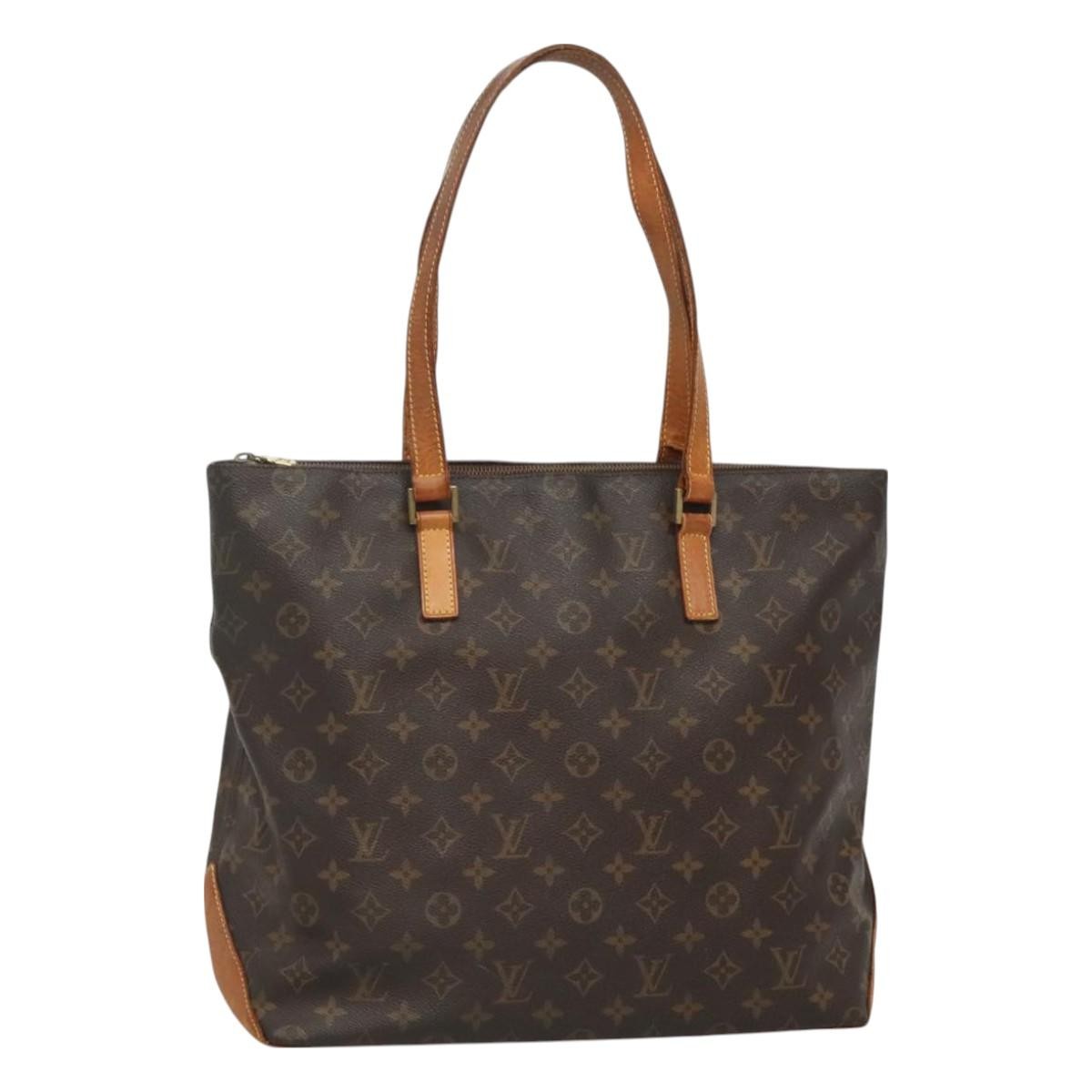LOUIS VUITTON Monogram Cabas Mezzo Tote Bag M51151 Authentic LV Handbag
