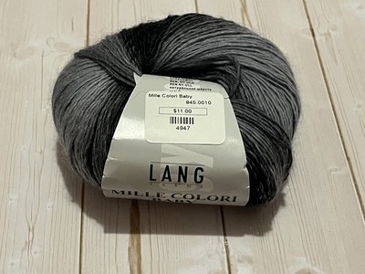 one new ball Lang Yarns Mille Colori Baby yarn 845.0010