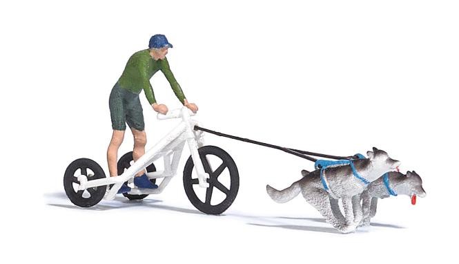 Busch A-Set:Zugwagen mit Huskies H0 7815