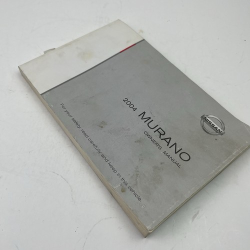 2004 Nissan Murano Owners Manual (book only) - Picture 3 of 6