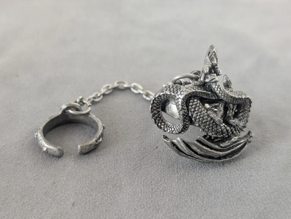 The Alchemy Carta Gothic Slave Ring Dragon Tamer 2000 18mm Pewter Fast Shipping - Bild 2 von 4