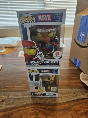 Funko Pop! Vinyl Marvel Octo-Spidey #520 Walgreens Exclusive & Thor #438 Figures