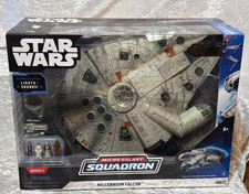 Star Wars Micro Galaxy Squadron Millennium Falcon vehicle with figures