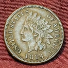1884 Indian Head Cent, Free Shipping