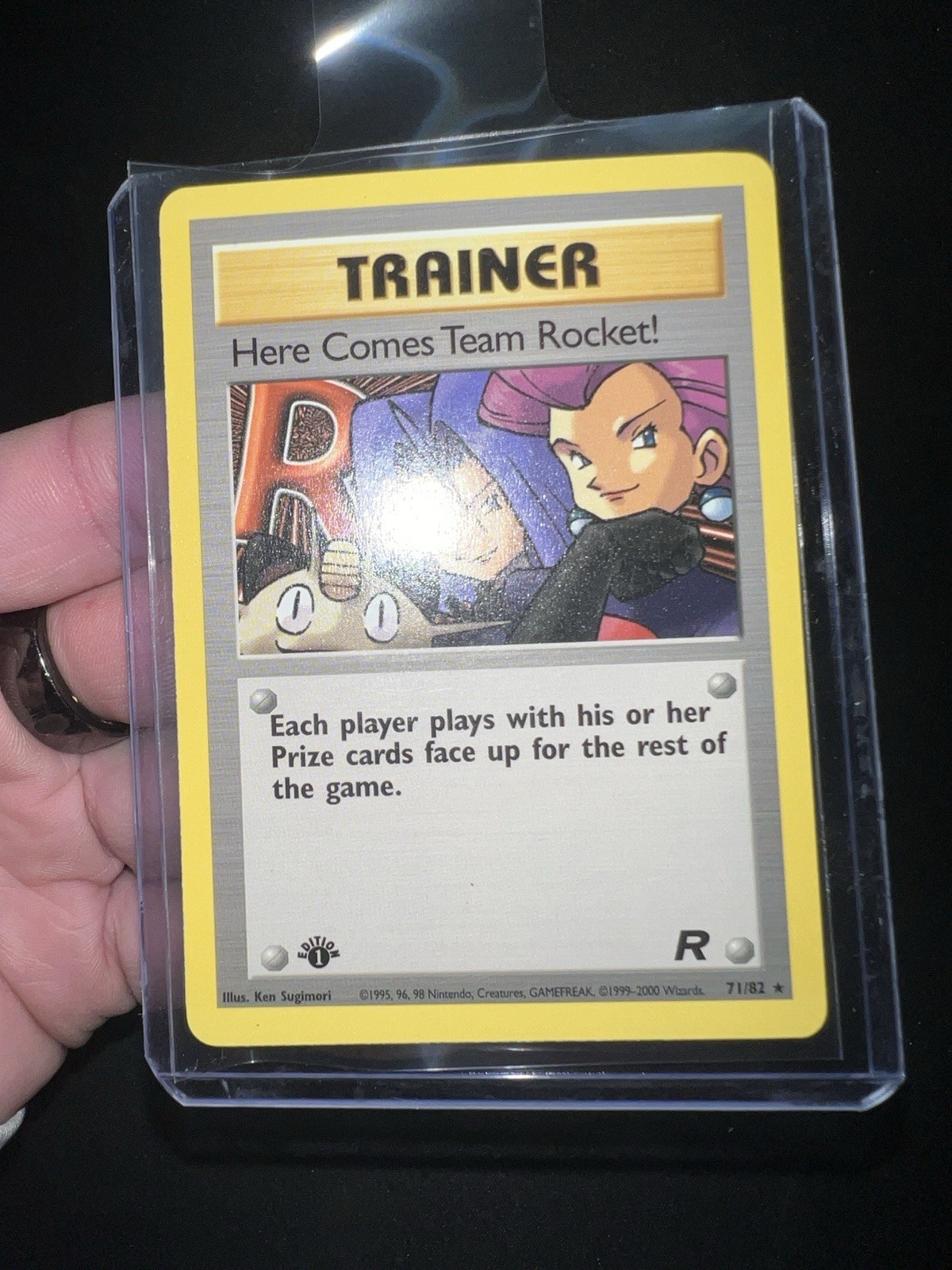 1st Edition Here Comes Team Rocket! 71/82 Pokemon TCG Team Rocket RARE NM