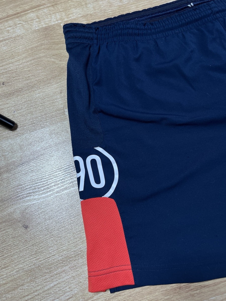 Vintage Y2K Nike Total 90 Drifit Soccer Shorts Blue Red Men's XL