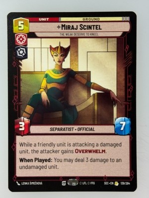 Star Wars Unlimited - Miraj Scintel 139