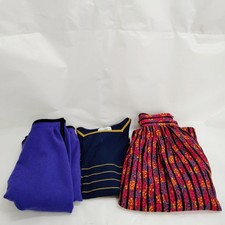 Yves Saint Laurent Ladies Skirts Tops 3 Pieces Set Wool Cotton 4152754