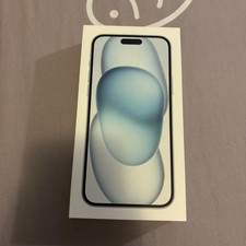 Apple iPhone 15 Plus Blue 256 GB Empty Box Only w/ literature and Sticker