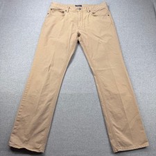 Polo Ralph Lauren Stretch Twill Pants Men 34x32 Actual 34x30 Tan Khaki 5 Pocket