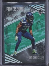 2017 Panini Phoenix #PS-1 Kam Chancellor Power Surge Green #/10