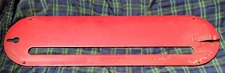 Vintage Craftsman 113 241691  table Saw steel red INSERT 14" x 3 3/4"    01w6