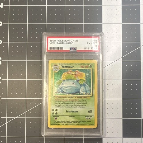 Pokémon TCG Venusaur Base Set Holo Rare 15/102 PSA 6 1999 English Card