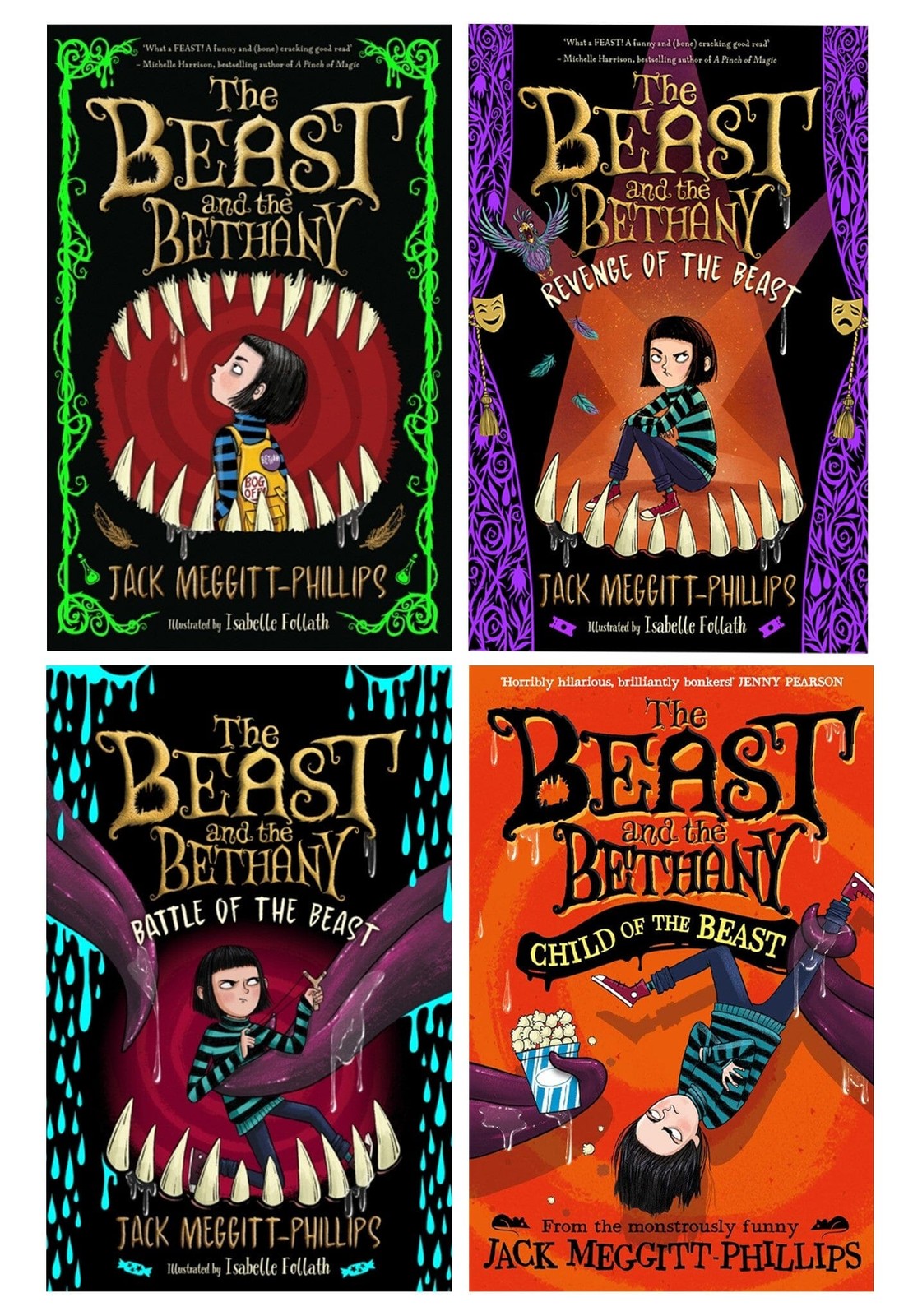 The Beast and the Bethany Series By Jack Meggitt-Phillips 4 Books Set- Paperback