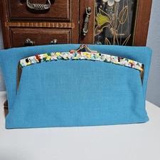 Vintage Don Roy Co Novelty Carryall And Cosmetic Kits Clutch Purse