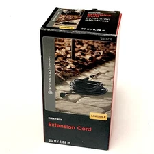 PORTFOLIO Plug in Landscape Lighting 20 FT Black Finish Linkable Extension Cord