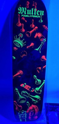 Reaction Figure + Bones Brigade Series 14 Rodney Mullen Blacklight Skate Deck