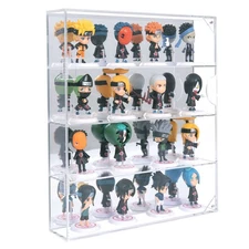 Acrylic Display Case with Mirrored Back, Display Cabinet for Mini Funko Pop F...