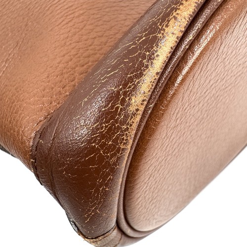 BURBERRY Shoulder Bag Brown Leather Drawstring Authentic - Bild 11 von 24