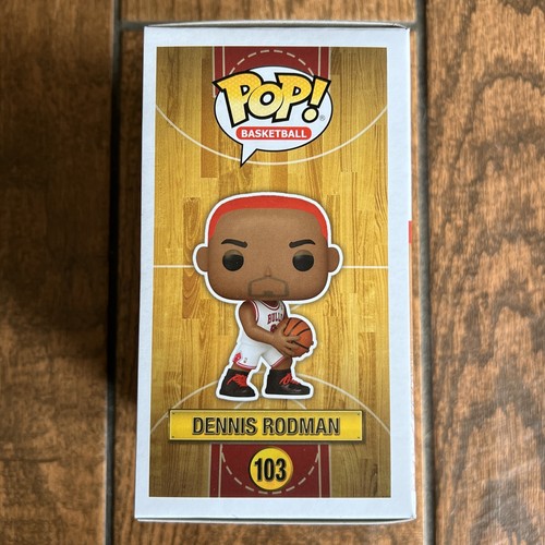 Dennis Rodman Signed Funko Pop Exclusive Red Hair NBA Bundle Beckett Witnessed - Picture 9 of 10