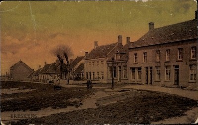 Postcard Breskens Sluis Zeeland Netherlands, street, house - 4092562