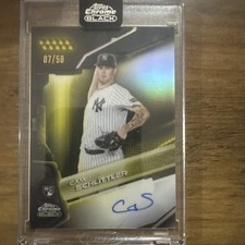 2026 Topps Chrome Black On Card Rookie Auto - CAM SCHLITTLER  Gold #7/50