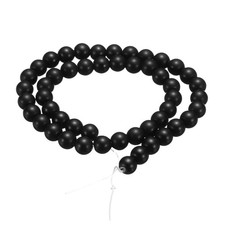 100pcs Black Obsidian Natural Stone Beads 6mm Round Loose Bead