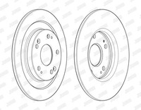 2X Bremsscheibe Coat+ Jurid 563128JC JC Schachtel FüR Honda Civic IX FK Tourer