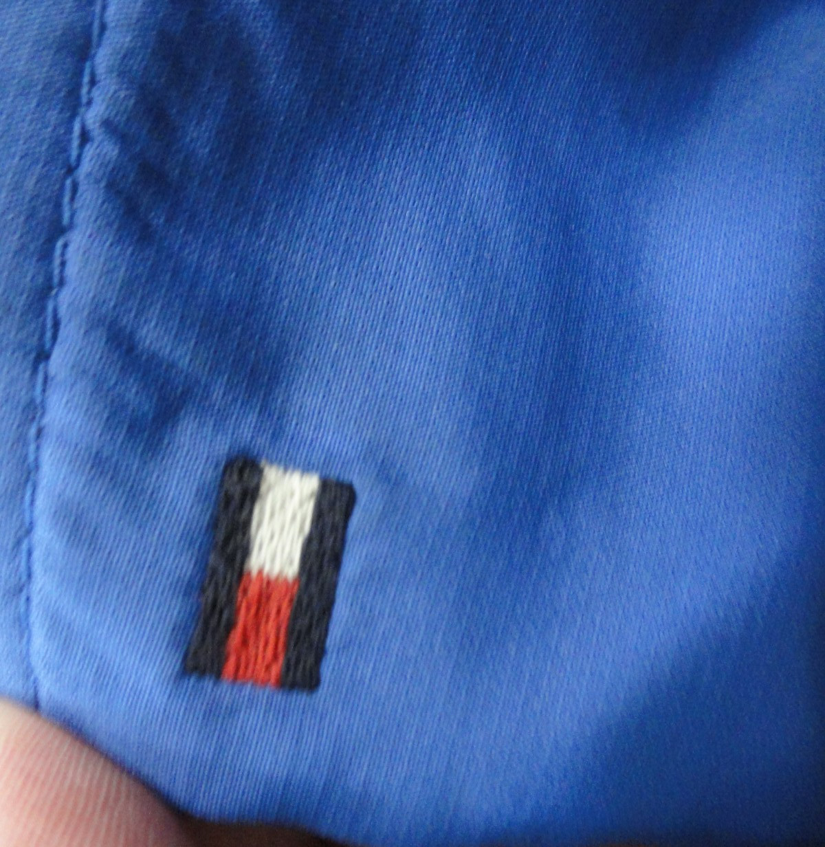 DESIGNER TOMMY HILFIGER LIGHTWEIGHT GOLF BLUE ZIPPER JACKET MEN'S SIZE LARGE thumbnail 3