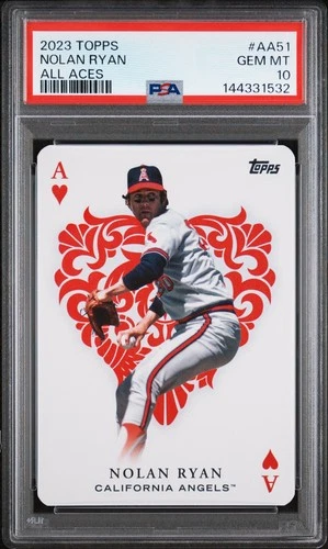 2023 Topps Update Series - All Aces Nolan Ryan #AA-51 - PSA 10! Angels