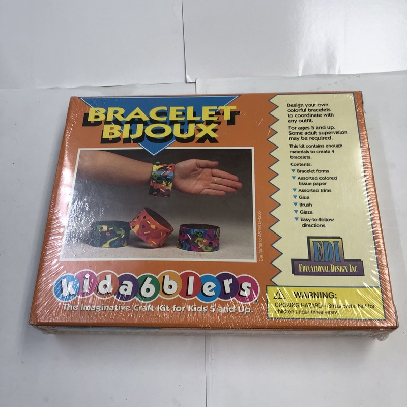 Kidabblers Bracelet Bijoux Craft Kit New In Box Sealed Unopened