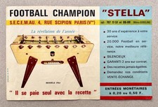 Document ancien Baby-Foot à monnayeur Stella 1964