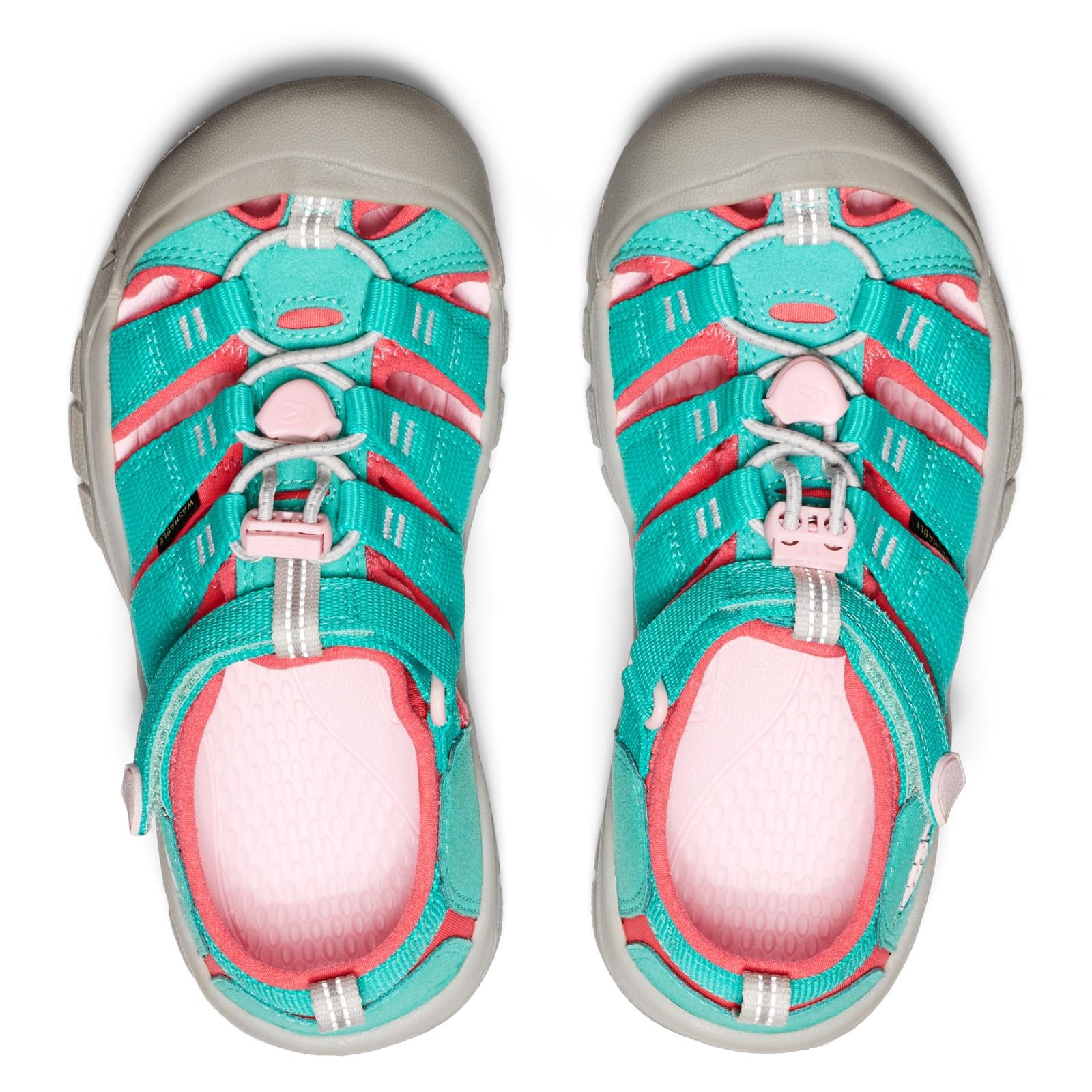 KEEN Newport H2 Sandali Unisex Bambini e ragazzi Blu Bright Aqua Giggle Pink