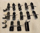 13 Turntable Headshells. 12 OEM Technics, One Pickering. Five P-Mount Adapters