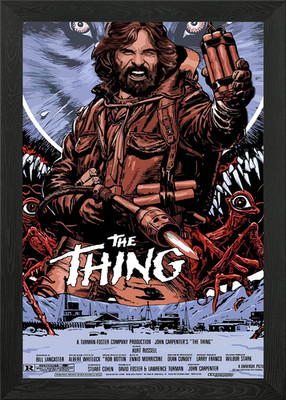The Thing Filmposter gerahmt Wandbild Poster Leinwanddruck Bild