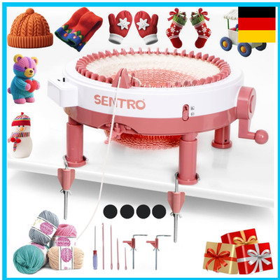 Strickmaschine 48 Nadeln SENTRO Rundstrickmodus 4 Garnstufen