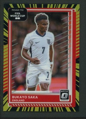 2025-26 BUKAYO SAKA 73/75 PANINI DONRUSS OPTIC ROAD TO FIFA WORLD CUP