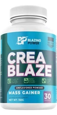 Crea Blaze Creatine Monohydrate Powder Muscle Gain 4,000mg Per Serving | BB 7/27