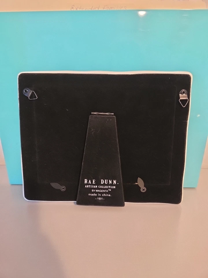 Marco de fotos de cerámica de pesca de abuelo magenta colección artesanal RAE DUNN 5x7 Foto 4 de 4