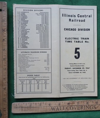 Illinois Central RR ICRR ETT Chicago Division Electric Train December 29 1967 #5