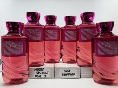 Bath & Body Works 6PCS PERFECT IN PINK  BODY WASH 10oz, NEW