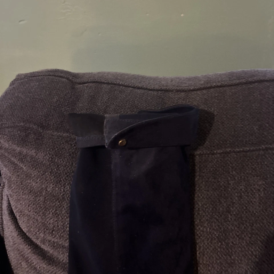 Botas hasta la rodilla Liz Claiborne para mujer talla 10M azul marino tacón grueso cremallera lateral Foto 2 de 4