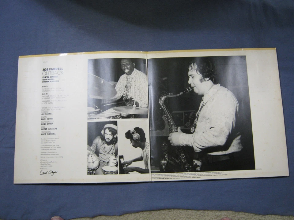 Joe Farrell Outback LP CTI 6014 Vinyl Gatefold Germany Preowned - Image 3 of 4