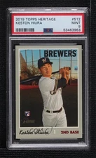 2019 Topps Heritage High Number Keston Hiura (Batting Pose) PSA 9 MINT Rookie RC