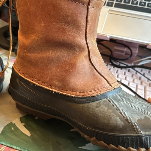 Botas de invierno Sorel impermeables de cuero marrón para hombre talla 13 EE. UU. 13 UK 46 UE - Imagen 10 de 14