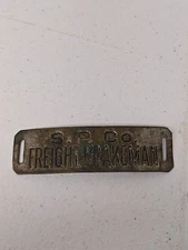 SOUTHERN PACIFIC RAILROAD FREIGHT BRAKEMAN HAT BADGE SP RR SAN FRANCISCO UNION