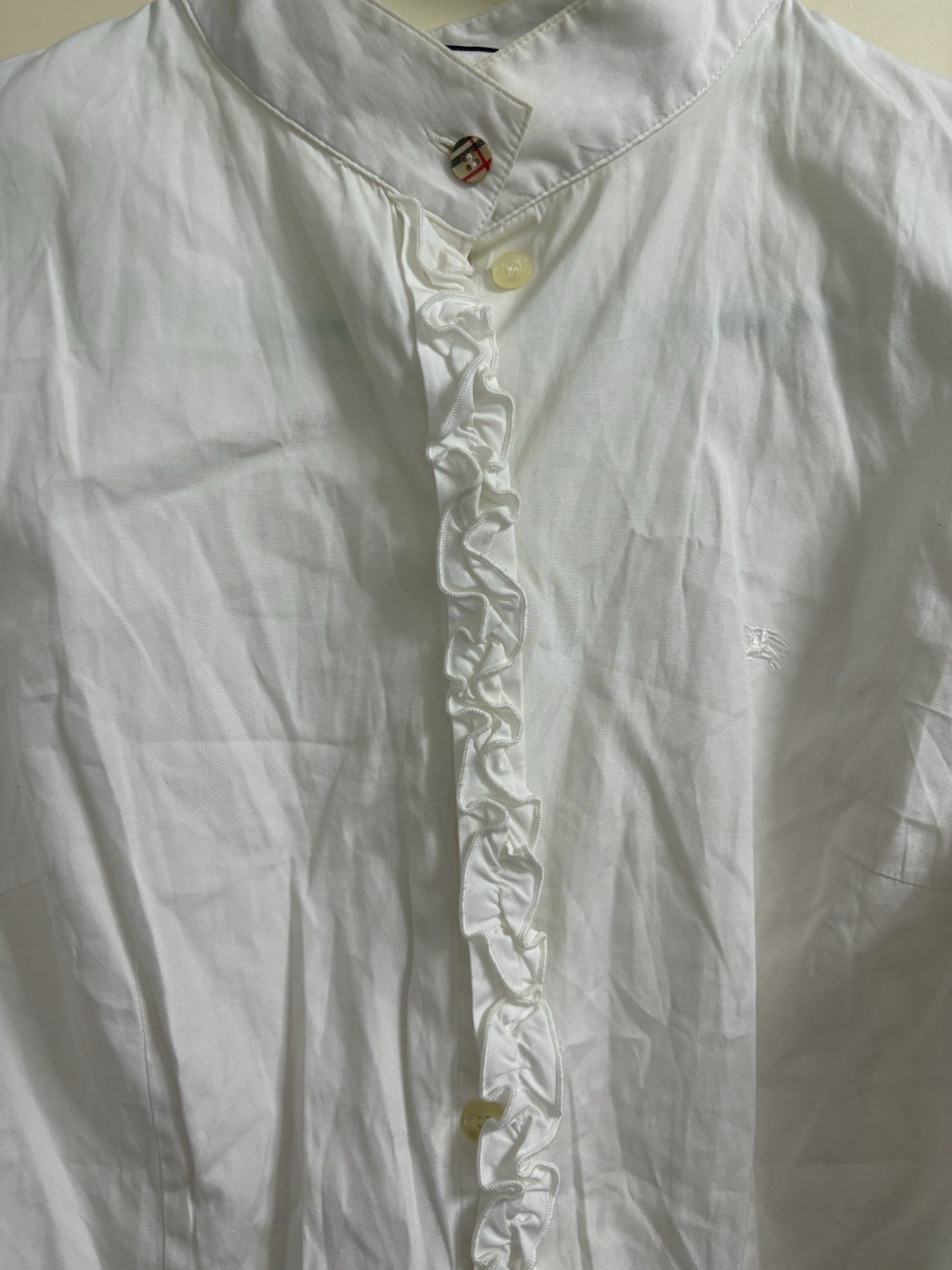 Burberry London Women's Blouse White - Size 40 - 100% Cotton - Elegant image 3