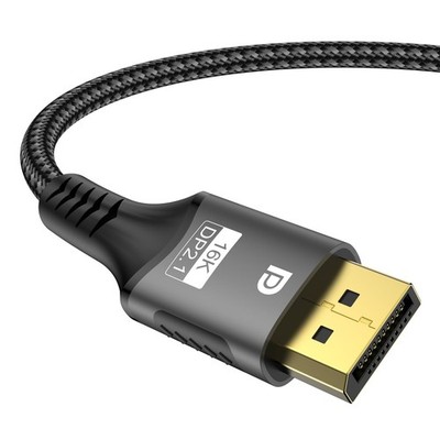 FDBRO DisplayPort 2.1 16K DP Cable 8K@120Hz/60Hz 4K@240Hz HDR Cable 1M Black